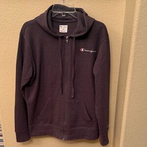 Champion, Men’s, Dark Gray, Full-Zip Hoodie